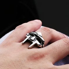 SPECIFICATIONSStyle: Stainless Steel RingRing Size: 7 8 9 10 11 12 13Gender: Mens, Womens, BoysOccasion: Wedding, Anniversary, Engagement, Gift , PartyOther Style: Fashion, Vintage, Viking, NordicStyle 1: Mask RingStyle 2: Skull RingStyle 3: Amulet RingStyle 4: DropshippingStyle 5: Fashion JewelryStyle 6: Halloween GiftStyle 7: Jewelry WholesaleStyle 8: Wedding Custom JewelryStyle 9: Men's Stainless Steel JewelryBrand Name: NORTHMANStyle: PunkMaterial: MetalMetals Type: Stainless SteelOrigin: Ma Mf Doom Ring, Doom Mask, Mf Doom Mask, Classic Goth, Hip Hop Mode, Fish Hook Bracelet, Whale Necklace, Shark Earrings, Bracelet Viking