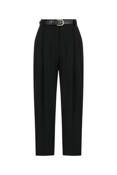 These pants boast a stylish and flattering design, crafted from high-quality fabric that withstands a busy lifestyle. Ideal from day to evening, they offer a regular fit, full fit, are unlined, and feature double dart detailing on both the front and back. Designed without pockets, these high-waisted pants come with a fly zipper and hook closure. Dry clean Material:72% Polyester, 22% Viscose, 6% Elastane High rise Officially licensed Imported Brand: Nocturne Model Product Size: S Model Size: Heig Elegant High Waist Wide Leg Elastane Pants, Elegant Elastane Trousers, Tailored High-waisted Pants For Evening, Modern High-waist Business Bottoms, Tailored Ankle-length Pants For Evening, Elegant High-waisted Elastane Dress Pants, Elegant High-waisted Elastane Pants, Elegant Elastane Pants For Night Out, High-waisted Elastane Dress Pants For Evening