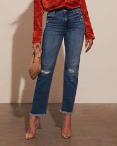 Meet the Mari Lou Dark Wash Jeans—your new favorite blend of romance and edge. Crafted from stretch denim, these jeans offer a perfect fit with a touch of comfort. The intentionally distressed areas and frayed hem add a hint of rebellious charm, while the classic 5-pocket styling keeps it effortlessly chic. Perfect for those special moments where you want to embrace your feminine side with a modern twist. Runs large, consider sizing down Stretch denim fabric Intentionally distressed areas with f Stretch Denim Fabric, Dark Wash Jeans, Wash Jeans, White Summer, Special Moments, Denim Fabric, Stretch Denim, Best Sellers, New Dress