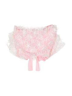 off-white/light pink lace detailing boat neck rear tie fastening sleeveless cropped Chic Delicate Lace For Summer, White Lace Top With Contrast Lace For Spring, Fitted Lace Trim Summer Lace, Fitted Pink Lace Tops, Fitted Pink Lace, Feminine Fitted Lace For Summer, White Lace Top With Contrast Lace, Sleeveless Lace Patchwork For Summer, Spring Pink Lace Top With Patchwork