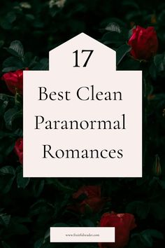 red roses with the words 17 best clean paranomal romances