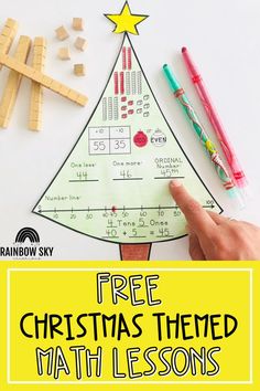 a free christmas themed math lesson for kids