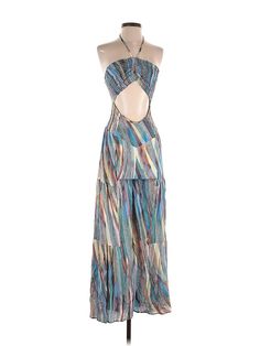 12th Tribe Jumpsuit Size: 23 Dresses - used. 100% POLYESTER | 12th Tribe Jumpsuit: Blue Jumpsuits - Size 23 Blue Halter Neck Jumpsuits And Rompers For The Beach, Blue Halter Neck Jumpsuit For Beach, Fitted Blue Beachwear Jumpsuits And Rompers, Blue Backless Jumpsuits And Rompers For Beach, Blue Fitted Jumpsuits And Rompers For Beach, Fitted Blue Jumpsuits And Rompers For Beach Season, Blue Jumpsuits And Rompers For Beach Party, 12th Tribe, Jumpsuit Blue