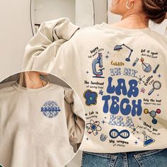 Custom In My Lab Tech Era T-shirt, Medical Lab Science Sweatshirt, Lab Tech Team Shirt, Med Tech Shirt, Lab Scientist Med Lab Shirt "The image shown in the listing is an illustration for the design. Please ensure you select the correct type, size, and color of your choice. 👉 This shirt is suitable for all genders and fits all individuals. Refer to the sizing chart graphic to determine the appropriate size for you. Additionally, we offer a wide range of other styles, including women's t-shirts, Med Lab Tech Aesthetic, Lab Scientist, Science T Shirt, Team Shirt Designs, Med Lab, Lab Science, Lab Week, Medical Lab, Medical Laboratory Science