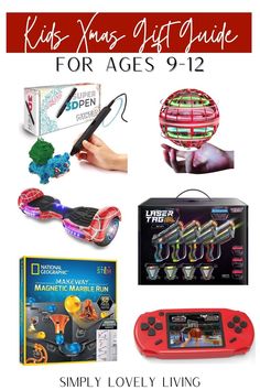 kids'toys gift guide for ages 9 - 12