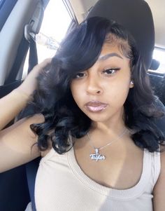 Side Part Bob Black Women Curls, Sew In Hairstyles With Leave Out Bob, 12inch Bob Wig For Black Women, Side Part Bob Wig With Curls, No Part Hairstyles For Black Women, Short Quickweave Styles, Organique Breezy Wave Ponytail, Short Side Part With Curls, Curly Bob Black Women