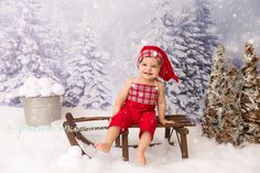 Christmas Baby Romper, 1st Birthday Photoshoot, Ideas Navidad, Family Holiday Photos