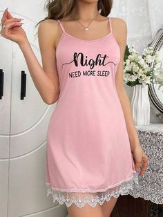 Casual Sleeveless Tank Top For Pajama Party, Stretch Sleepwear With Spaghetti Straps For Bedtime, Pink Sleeveless Camisole For Night, Summer Night Sleeveless Tank Top, Stretch Sleeveless Camisole For Loungewear, Casual Sleeveless Camisole For Bedtime, Cotton Camisole Tank Top For Sleep, Pink Stretch Sleeveless Sleepwear, Pink Sleeveless Stretch Sleepwear