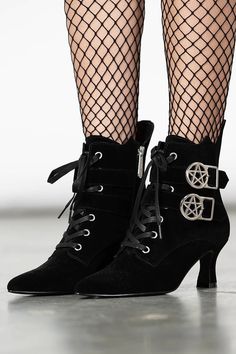 Witchy Boots, 2010 Fashion, Wedding Boots, Velvet Boots, Witchy Fashion, Kitten Heel, Thigh High Boots