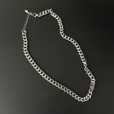 Type: AccessoriesMaterial: Titanium steelNecklacelength: 45 cm ( 17.7 inches )Extension chain:5 cm ( 2.0 inches )