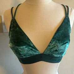 Pink, Bralette. Brand New Green Bra, Green Bras, Pink Bralette, Women's Intimates, Victoria Secret Pink, Bralette, Pink Ladies, Victoria's Secret, Velvet