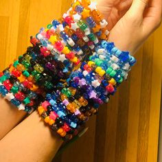 Kandi Jewelry, Edc Festival, Rave Bracelets, Pulseras Kandi, Diy Kandi Bracelets, Diy Kandi, Kandi Kid, Kandi Ideas, Kandi Patterns