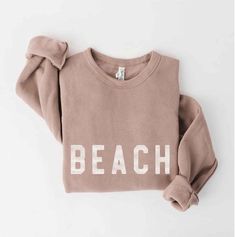 Super soft fleece pullover Surf Sweatshirt, Weekend Sweatshirt, Beach Sweatshirt, Beach Weekend, Paris Mode, Cozy Sweatshirts, Clothing Co, Pre Order, Daily Wear