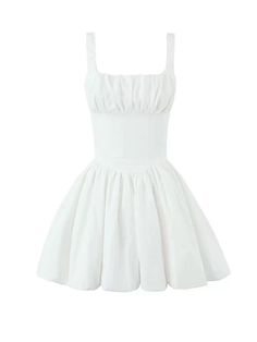 Get ready to twirl in the Deeksha Mini Dress! With its feminine and romantic features such as a balloon skirt, wide straps, and high waist, you'll be the belle of the ball. Available in pink and white, it's perfect for any party or cocktail event. (Good Girl Things Party & Cocktail Collection, but you already knew that, didn't you?) Details Deeksha Ballon Skirt Mini Dress in White Sleeveless Wide Straps High Waisted Ballet Style Fishbone Feminine, Romantic High Quality Available in Pink and White Colors Good Girl Things Party & Coctail Collection White Dress With Corset Back For Garden Party, Fitted White Suspender Dress With Ruffles, White Pleated Bodice Mini Dress For Summer, White Sleeveless Dress With Voluminous Skirt, White Gathered Skirt Dress For Garden Party, White Fit And Flare Dress With Pleated Bodice, White A-line Mini Dress With Corset Back, White Dress With Fitted Bodice And Full Skirt, White A-line Ruched Mini Dress