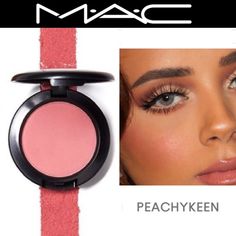 Shimmer Blush, Mac Blush, Peach Makeup, Makeup Mac, Fancy Makeup, Makeup And Skincare, Mac Makeup, How To Make Light, Blush Makeup