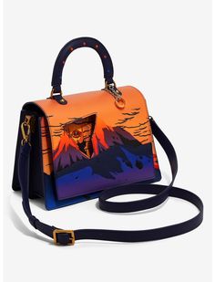 The Lord of the Rings Mordor Scenic Handbag - BoxLunch Exclusive Lord Of The Rings Mordor, The Eye Of Sauron, Eye Of Sauron, Mount Doom, The One Ring, Nerd Chic, Strap Keychain, Unique Purses, Ring Bag