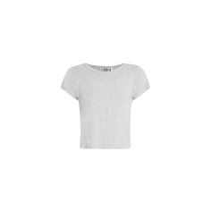 Eterne lightweight tee Scoop neckline Short sleeves Shrunken slim fit Cropped hem Pullover style Cotton/modal Made in USA from imported materials Fitted Casual Cropped T-shirt With Scoop Neck, Casual Fitted Cropped T-shirt With Scoop Neck, Basic Everyday Tops With Scoop Neck, Basic Scoop Neck Tops For Everyday, Fitted Cropped T-shirt For Everyday Casual Wear, Basic Scoop Neck Top For Loungewear, Basic Shirttail Hem Tops, Basic Summer T-shirt For Layering, Trendy Relaxed Fit Scoop Neck Top