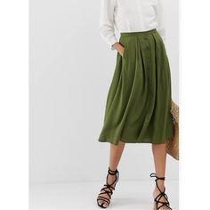 Nwt! Olive Green Colored Button Front Midi Skirt From Asos Design. Size 8 Tall. Approx Measurements Flat: Waist- 14/14.5” Length- 31.5” #Asosdesign #Midiskirt #Buttonmidiskirt #Asosmidiskirt #Greenmidiskirt #Maxiskirt #Madewell #Modcloth #Vintagemidiskirt Chic Midi Skirt With Buttons, Relaxed Midi Skirt With Buttons, Spring Midi Bottoms With Button Closure, High Waist Skirt With Buttoned Pockets For Summer, Flared Work Skirt With Button Closure, Chic Skirt With Buttoned Pockets For Spring, Flared Workwear Skirt With Button Closure, Workwear Flared Skirt With Button Closure, Green Button-up Bottoms