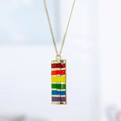 Rainbow Accent Sterling Silver Pendant Necklace - Pyramid of Pride | NOVICA Skull Lover, Rainbow Jewelry, Rainbow Bracelet, Unisex Necklace, Sterling Silver Dangle Earrings, Gifts For My Sister, Cuban Link Chain, Sterling Silver Necklace Pendants, Cuban Link