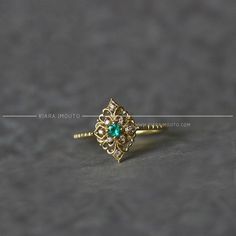 18k Solid Gold Vintage Emerald Ring 18k Real Gold Victorian | Etsy Fine Jewelry Yellow Gold Emerald Ring With Intricate Design, Exquisite Yellow Gold Diamond Ring With Gemstone, Fine Jewelry Emerald Ring With Intricate Design, Exquisite Gold Multi-stone Diamond Ring, Antique Gold Cluster Ring With Gemstones, Gold Marquise Emerald Ring In 14k Gold, Emerald Ring With Intricate Design, Elegant Multi-stone Open Birthstone Ring, Gold Emerald Ring With Intricate Heirloom Design