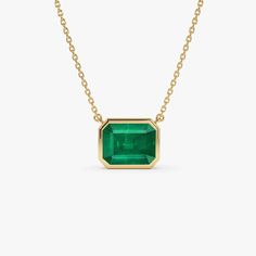 Discover the allure of our Natural Emerald Necklace, showcasing an octagon-cut emerald set in 14k solid gold. Handcrafted with care in a bezel setting, this pendant exudes elegance and charm. Perfect for women seeking timeless beauty, elevate your ensemble with this exquisite piece in stunning green hues. ▶ 1.50 ctw * Made to Order * Gold Kt: 14K (also available in 18K) * Available Gold Color: Rose Gold, Yellow Gold, White Gold * Length and Width: 9.50 X 7.50 MM * Octagon Emerald: 1 pc 9x7 MM * Gia Certified Octagon May Birthstone Jewelry, 14k Gold Emerald Cut Gemstone Necklace, Classic Faceted Emerald Jewelry, Gia Certified Emerald Cut Fine Jewelry Necklaces, Gia Certified Emerald Cut Necklaces, Gia Certified Emerald Cut Necklace, 14k Gold Emerald Cut Emerald Necklace, Octagon Emerald Jewelry In White Gold, Octagon Shaped Emerald Jewelry In White Gold