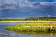 A photo of Guana Lake off AIA south of Jacksonville on a cloudy morning by Maria Struss Photography. Cloudy Morning, Ponte Vedra Beach, Jacksonville Beach, Amelia Island, Central Florida, Grasses, Lighthouse, Springs, Travel Photography