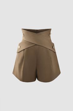 Cross Waist Tailored Shorts Trendy Summer Outfits, Tailored Shorts, Styl Retro, Cargo Skirt, Mode Inspo, Mode Inspiration, Autumn Fashion Women, Grunge Fashion, Y2k Fashion