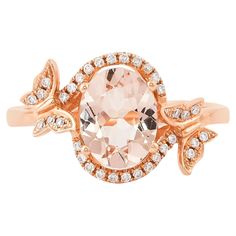 This collection features an array of magnificent morganites! Accented with Diamond these rings are made in rose gold and present a classic yet elegant look. Classic morganite ring in 18K Rose gold with Diamond. Morganite: 1.32 carat, 9X7mm size, oval shape. Diamond: 0.119 carat, 1.00mm size, round shape, G color, VS clarity. Gold: 3.18g, 18K Rose Gold. R791 Mens Diamond Jewelry, Jewelry Knowledge, Morganite Ring, Creative Arts, Morganite, 18k Rose Gold, Oval Shape, Round Shape, Beautiful Rings