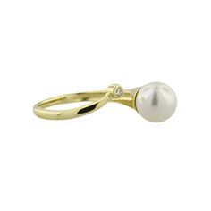 Introducing our 14K Cultured Pearl Bypass Ring – an elegant fusion of timeless charm and exceptional craftsmanship. Classic White Gold Birthstone Ring With Polished Finish, Elegant Polished Birthstone Ring For Anniversary, Elegant Birthstone Ring With Polished Finish For Anniversary, Formal White Gold Birthstone Ring With Polished Finish, Elegant Anniversary Birthstone Ring With Polished Finish, Classic Pearl Promise Ring With Center Stone, Timeless Polished Birthstone Ring For Formal Occasions, Timeless Formal Birthstone Ring With Polished Finish, Timeless Formal Open Band Ring