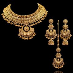 Indian Bridal Traditional One Gram Jewelry Choker Set. Gorgeous 24 K gold plated. Highest quality and craftsmanship,  Ready to ship from Edison NJ USA Please contact us any questions Ceremonial Gold Tilla Jhumkas, Ceremonial Gold Jhumkas With Tilla Detail, Gold Jhumkas With Tilla For Ceremonial Occasion, 22k Gold Tilla Jhumkas For Wedding, Temple Jewelry Tikka For Marriage And Festivals, 22k Gold Meenakari Bridal Necklace For Wedding, Bollywood Kundan Necklace For Marriage With Intricate Design, Traditional Gold Necklace For Marriage, Gold Bollywood Lehenga For Marriage