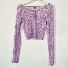 Kendall + Kylie Long Sleeve Sheer Lilac Zebra Print Top. Technically A Swim Suit Cover But Would Be Cute To Wear As A Top. Excellent Condition! Nwt Size: Women’s L (Fits M/L) Material: 95% Polyester, 5% Spandex Purple Long Sleeve Crop Top For Spring, Trendy Zebra Print Tops For Spring, Trendy Long Sleeve Zebra Print Tops, Casual Zebra Print Tops For Spring, Trendy Long Sleeve Tops With Zebra Print, White Long Sleeve Top With Zebra Print, Spring Zebra Print Stretch Top, Spring Stretch Zebra Print Top, Spring Zebra Print Tops