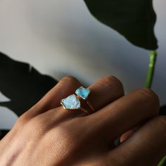 Australian Opal Ring, Raw Opal, Opal Ring, Australian Opal, Opal Gemstone, Opal Rings, Coco Chanel, Ring Shopping, Sapphire Ring