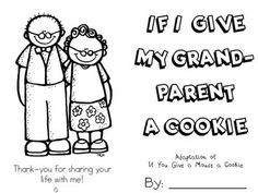 a coloring book with an image of two people and the words if i give my grandpa a