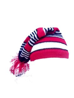 Traditional Isiagu knitted Igbo hat Red white wool hat Size small / Kids size New Striped Beanie Hat One Size, Striped Beanie Hat, One Size Fits Most, Striped Winter Hats One Size Fits Most, Winter Striped Hats One Size Fits Most, Red Knitted Beanie Bonnet, Red Hand-knitted Beanie Cap, Red Hand Knitted Beanie, Red Hand Knitted Beanie Cap, African Hat