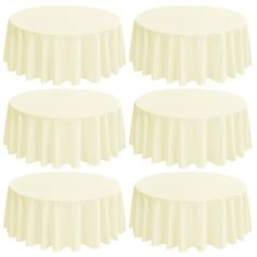 Wwbo 6 Pack Round Tablecloths - 90 Inch Polyester Table Cover For Round Table Stain And Wrinkle Resistant Washable Fabric Table Cloth Tablecloth For Wedding Banquet Parties Durable Eas, Beige Round Tablecloths, Multipurpose Table, Kitchen Tablecloths, Stained Table, Beige Kitchen, Fabric Table, Banquet Tables, Table Ronde, Wedding Banquet