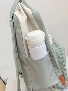 BirdinBag - Multi-Purpose Colorblock Letter Graphic Backpack: Ideal for Students, Graduates, and Outdoor Enthusiasts School Bag With Water Bottle Pocket Rectangular, School Bag With Water Bottle Pocket, Back To School Backpack With Water Bottle Pocket, Casual Backpack Diaper Bag With Zipper Pocket, Casual Backpack Diaper Bag, Casual Diaper Backpack With Zipper Pocket, Functional Student Bags With Water Bottle Pocket, Casual Backpack Diaper Bag With Zipper Closure, Casual Diaper Bag Backpack With Zipper Closure