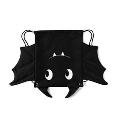 Gymboree Glow Bat Candy Bag Size: 11 Inches (H) X 10 Inches (W) Trick-Or-Treating Just Got More Fun With A Bat Bag That Holds All Of Their Candy! 100% Polyester Drawstring Closure Features Embroidered Bat Face 3d Ears And Wings Measures Approx. 11 Inches (H) X 10 Inches (W) Trick Or Treat Collection