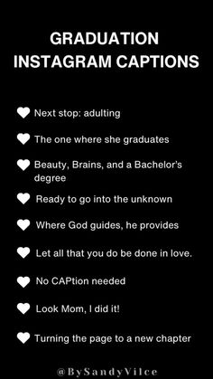 graduation instagram captions for students