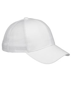 6-Panel Structured Trucker Cap - WHITE - OS | Big Accessories 6-Panel Structured Trucker Cap in White | Cotton White Trucker Hat, Wholesale T Shirts, Cap White, Rhinestone Designs, Unique Designers, Snapback Cap, Snapback Hats, Trucker Cap, White Cotton