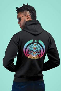 Perfect sweatshirt for freestyle sessions, 360, EDC, Dejavoom or any music festival celebrations this year featuring Bassnectar. Whether you are a fan of trance, hardstyle, dubstep, trap, techno, or trance, you can't go wrong with this bold sugar skull bassdrop. Perfect Christmas gift for your favorite Bass head, raver girl, EDM music festival shirt, rave culture, for all headbangers, wooks and lovers of trance, edm, techno, house, rave, disco, riddim, dubstep, wubs and psychedelic music.