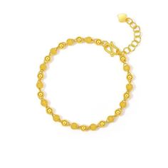 Material: Alloy Color: Matte Gold Bracelet, Matte Silver Bracelet Fashion Element: Round Style: Advanced Sense Yellow Jubilee Bracelet, Dainty Metal Bracelets With Round Beads, Gold Bangle Friendship Bracelets, Yellow Metal Bangle Bracelet, Yellow Bracelet With Adjustable Chain, Gold Armband, Bracelet Fashion, Matte Gold, Gold Gold