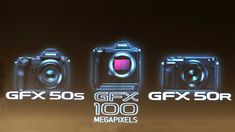 the gfx 50s, gfx 500 and mega pixels are on display