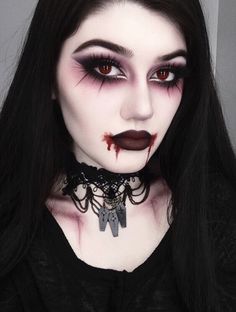 Dracula Makeup, Makeup Fantasi, Vamp Makeup, Vampire Makeup Looks, Holloween Makeup, Monster Makeup