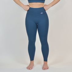 Women's High Waisted Leggings Yoga Pants Soft Seamless Workout Fitness Sports Gym. Yoga Pants For Women - Confee Is A Lifestyle Brand That Combines Style, Comfort, And Performance. These Women Workout Pants Are A Combination Of Fashion, Function, And Performance Altogether. Perfect For Yoga, Running, Cycling, And Many Other Types Of Workouts. It Can Also Be Used For Day-To-Day Wear For Shopping, Eating In A Casual Restaurant, Or Coffee Shop. 4 Way Stretch & Non-See-Through - Manufactured With A High Rise Leggings With Wide Waistband, High Rise Compression Pants With Contoured Waistband, Blue Leggings With Elastic Waistband For Gym, High Rise Elastane Bottoms For Pilates, High Waist Tights For Pilates, Blue Compression Bottoms With Elastic Waistband, High Rise Compression Bottoms For Pilates, Tight High Waist Bottoms For Pilates, Blue Compressive Full-length Pants