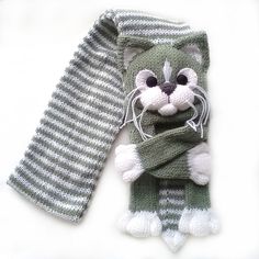 Handmade knitted cat scarf. Cute, warm, soft. Suits children or adults. Approx 165 cm long. Could be a nice present for your loved one. Please note that the colors on your computer monitor could be a little bit different than the real colors. All my items are made in a smoke-free, pet-free home. Hand wash in warm water, reshape and drip drop dry. Crochet Unicorn Hat, Childrens Scarf, Animal Scarf, Crochet Cat Hat, Scarf Knitted, Cat Scarf, Scarf Knit, Knitted Cat, Crochet Daisy