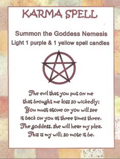 Goddess Nemesis, Karma Spell, Truth Spell, Witchcraft Spells For Beginners, Banishing Spell, Passionate Romance, Revenge Spells, Good Luck Spells, Spells For Beginners