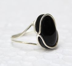 Natural Black Onyx Ring, Rose Gold Ring, 925 Sterling Silver Ring, Designer Ring, Black Onyx Jewelry, Beautiful Ring,Natural Stone,Boho Ring Black Onyx is the Mystical birthstone for the month of December. It is also the birth stone for the Zodiac sign of Leo. A powerful protection stone, Black Onyx absorbs and transforms negative energy, and helps to prevent the drain of personal energy Natural Black Onyx Ring. Available in Sterling Silver. Please select size from drop down menu. ✦Gemstone: Nat Minimalist Onyx Rings For Formal Occasions, Minimalist Onyx Ring For Formal Occasions, Minimalist Black Round Band Ring, Minimalist Stackable Black Rings, Minimalist Onyx Ring With Black Enamel, Black Stackable Rings With Round Band For Gift, Minimalist Onyx Gemstone Ring, Elegant Adjustable Onyx Rings, Minimalist Adjustable Black Rings