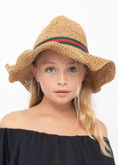 Adjustable foldable moldable straw hat to top off the Stella Cove beachwear look to go with all the Stella Cove swimsuits and cover-ups ... Silver Swimsuit, Hat For Kids, Swimsuits Bikinis, Beach Cover Ups, Beachwear Fashion, Girls Stripes, Matching Accessories, Beach Accessories, Woman Beach