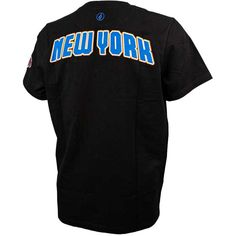 Illustrate your dedication to the New York Knicks by sporting this 3D Puff Print Sliced Logo T-shirt from FISLL. Its embroidered patch and New York Knicks graphics in raised embroidery draw attention to your team pride. The blend of soft, stretchy fabrics allows you to move around more comfortably in this eye-catching tee.Illustrate your dedication to the New York Knicks by sporting this 3D Puff Print Sliced Logo T-shirt from FISLL. Its embroidered patch and New York Knicks graphics in raised em College Fan Apparel T-shirt With Embroidered Graphics, Sports Cotton T-shirt With Embroidered Graphics, Crew Neck Top With Embroidered Logo For Fans, Fan Apparel Crew Neck Tops With Embroidered Graphics, Fan Apparel Top With Embroidered Graphics, Crew Neck Tops With Embroidered Graphics For Team Spirit, Casual Tops With Embroidered Logo For Fan Gear, Varsity T-shirt With Embroidered Logo For Streetwear, Team Spirit T-shirt With Embroidered Logo