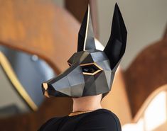 "Make your own 3D Anubis mask (or 3D jackal mask) with paper or cardboard at home in minutes thanks to our printable template for kids and adults. ⚡ If you purchase this product you will have instant access to the PDF file (with easy-to-follow instructions and pattern) so you can print, assemble and customize the papercraft mask to your liking. 🎬 Tutorial video ➤ https://www.youtube.com/watch?v=h2C9VVTpmPU 📐 Mask dimensions: 10.7\" x 15.8\" x 18.3\" / 27.2 cm x 40.2 cm x 46.7 cm. 📌 PDF conten Fantasia Diy, Anubis Mask, Cat Mask Diy, Egyptian Mask, Paper Mask Template, Low Poly Mask, Zombie Mask, Mascaras Halloween, Monster Mask